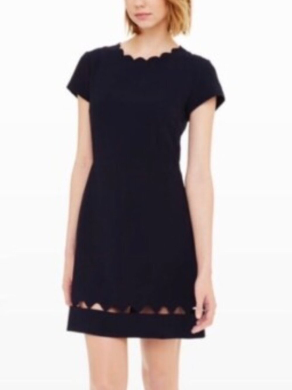 Club Monaco Scalloped Cut-Out Unique LBD